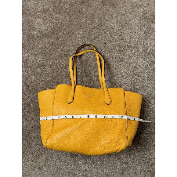 Gucci Swing Yellow Gold Hardware Leather Tote Bag Shoulder Storage Lad - Picture 12 of 16